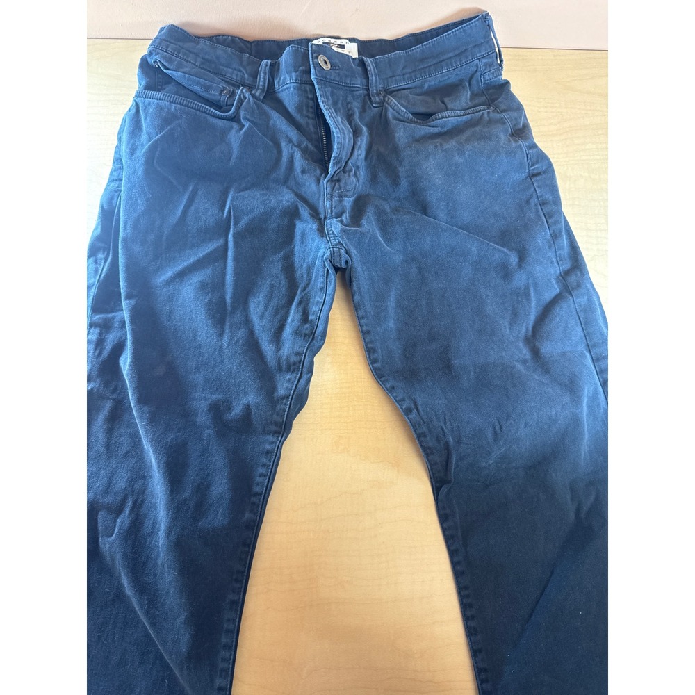 Joseph‎ Abboud Mens Classic Fit Navy Blue Stretch Chino Pants 33x30